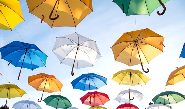今日のラッキーアイテム「傘」
